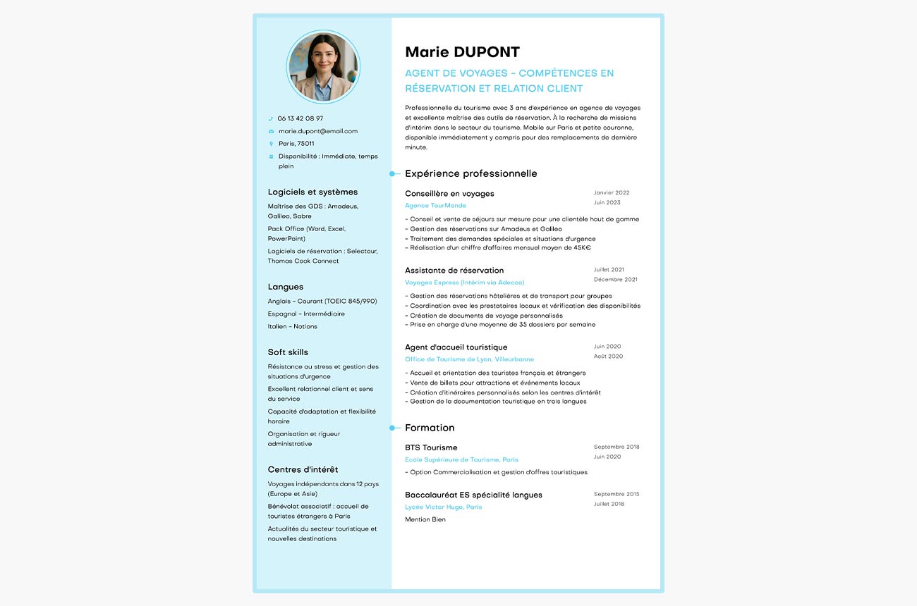 exemple de CV pour Adecco